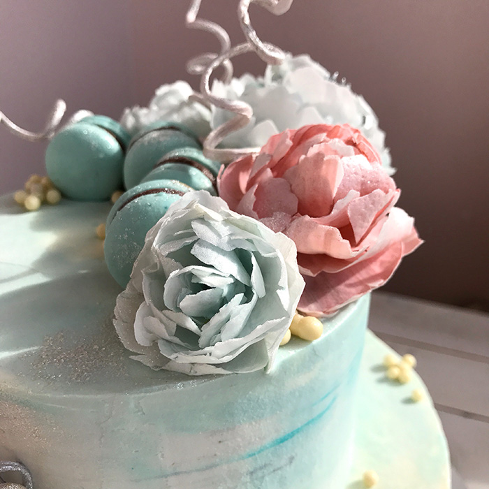 Цветы из вафельной бумаги