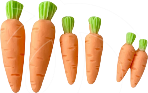 Фигурка из шоколадной глазури "Морковки" 6 шт ФГ171