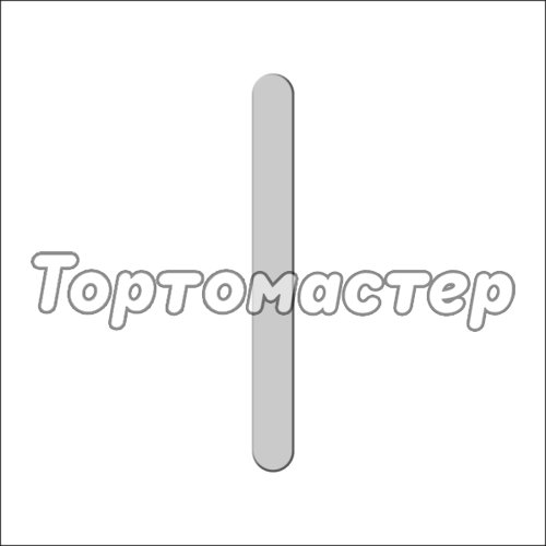 Набор топперов декоративных акриловых "Палочки для эскимо" Серебро 9,5х1 см 5 шт ТСК352