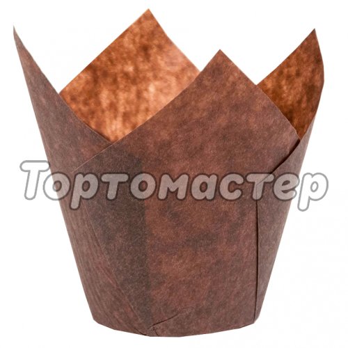 Капсула тюльпан Коричневая D50 H80 мм 1 шт TULIP B 50*80 E   716050B_R1, б-31