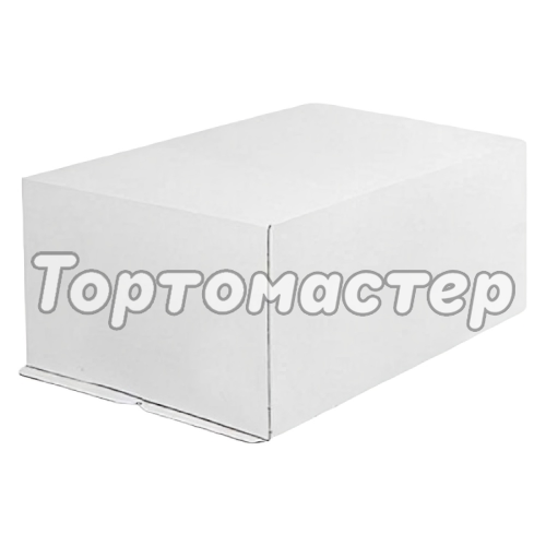 Коробка для торта белая 30х40х20 см 