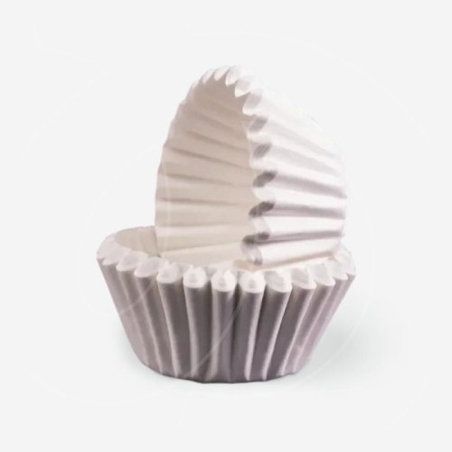 Капсула бумажная для конфет Белая 45х25 мм 40 шт 