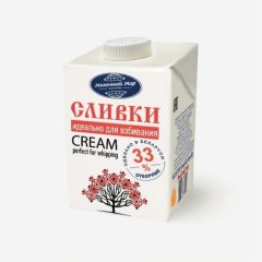 Сливки нормализованные Молочный Мир 33% 500 мл 