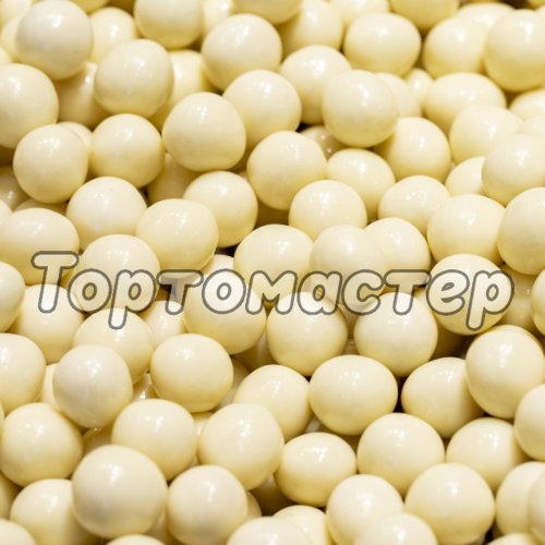 Посыпка кондитерская шоколадные шарики хрустящие CALLEBAUT "WHITE CHOCOLATE CRISPEARLS" 50 г CHW-CC-CRISPE0-02B