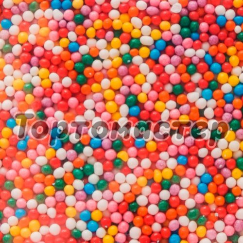 Посыпка декоративная шарики "Яркие" 2 мм 50 г tp19978