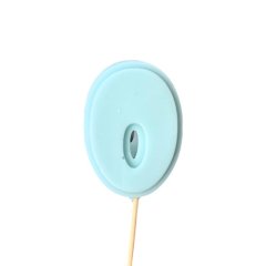 Фигурка из шоколадной глазури "Цифра голубая 0" ФГ177(голубой0)	